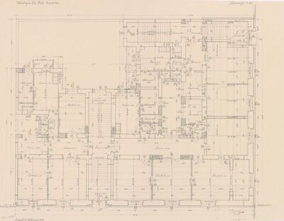 Stambena zgrada Frank, tlocrt/prizemlje
