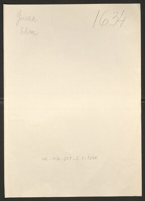 Gusak, Vilim, 16.3.1918. Policijski karton