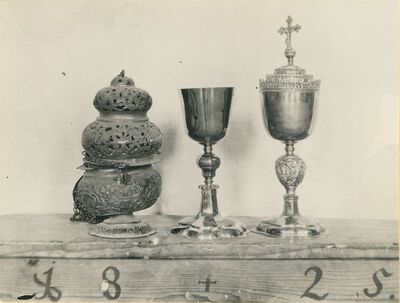 Žarovnica (Lepoglava) - Crkva sv. Jelene, crkveno posuđe