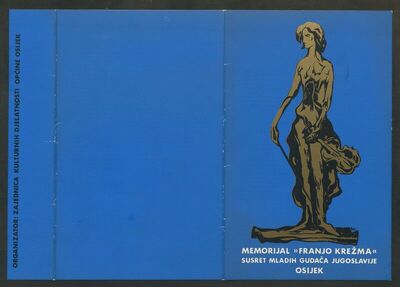 Fascikl i 5 listova s programima koncerata VII. Memorijala 