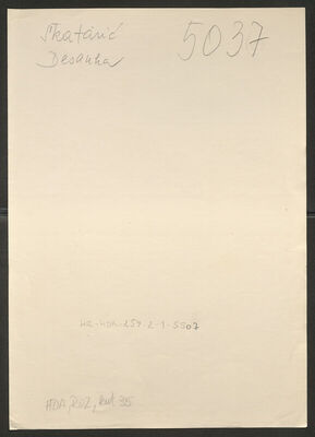 Škatarić, Desanka, 1915. Policijski karton