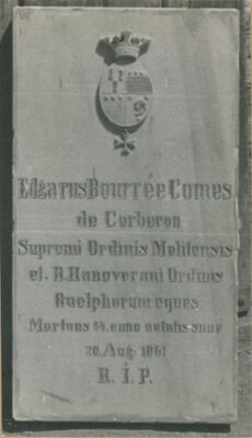 Bisag - spomen ploča Corberon Edgar Bourree