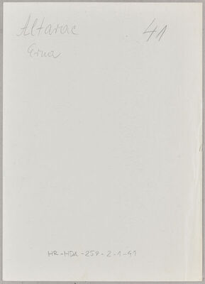 Altarac, Erna, 7.9.1923. Policijski karton