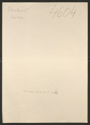 Stanković, Mirko, 28.8.1900. Policijski karton