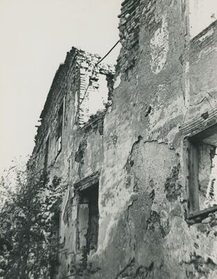 Ivanec - Stari grad, zapadno pročelje, srednji dio