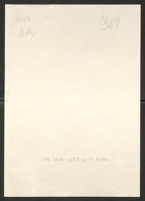 Gaon, Nada, 31.3.1919. Policijski karton