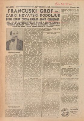 Francuski grof - žarki hrvatski rodoljub