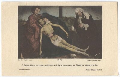 Pieta prema slici Rogiera Van der Weydena