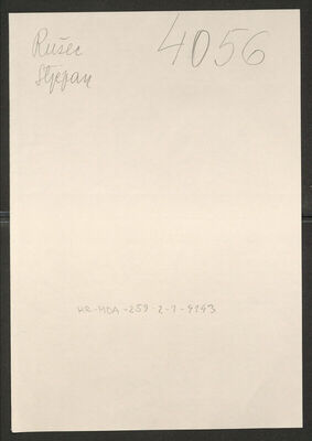 Rušec, Stjepan, 22.9.1897. Policijski karton