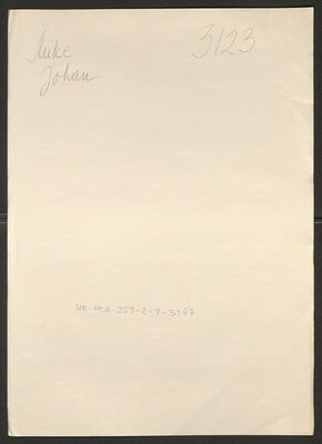 Mike, Johan, 1.2.1913. Policijski karton