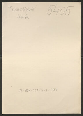 Timotijević, Siniša, 27.4.1900. Policijski karton