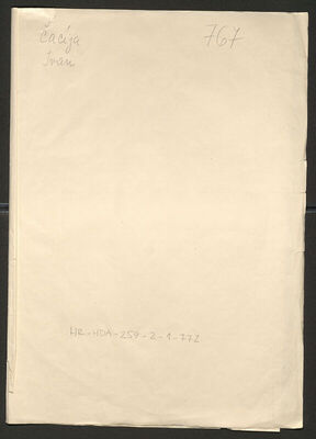 Čaćija, Ivan, 26.2.1896. Policijski karton