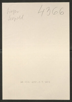 Singer, Leopold, 1900. Policijski karton