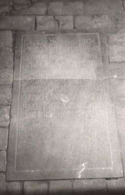 Gornji Tkalec - Kapela Uznesenja Blažene Djevice Marije, nadgrobna ploča