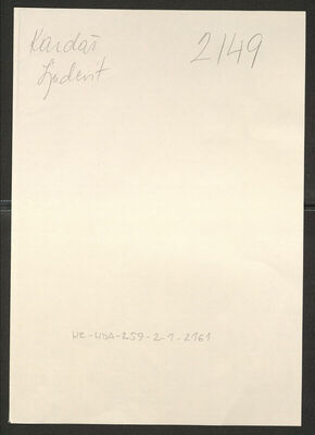 Kardaš, Ljudevit, 1.8.1910. Policijski karton