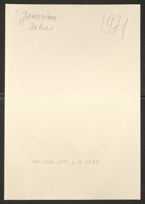 Javorina, Anka rođ. Sertić, 22.11.1919. Policijski karton