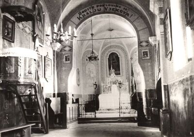 Pribić - Crkva sv. Siksta, svetište