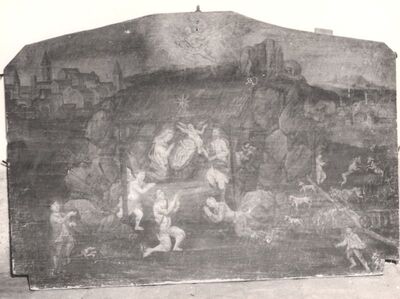 Gornji Tkalec - Kapela Uznesenja Blažene Djevice Marije, slika "Rođenje Kristovo"