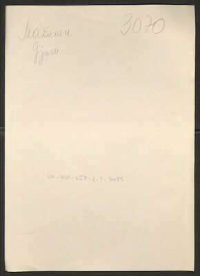 Mažuran, Juraj, 18.11.1908. Policijski karton