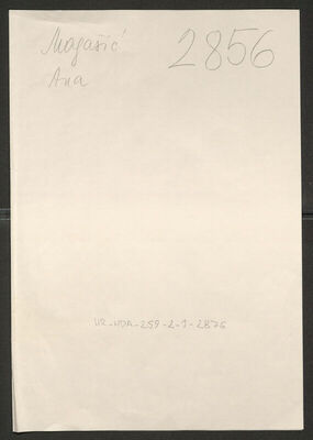 Magašić, Ana, 24.12.1888. Policijski karton