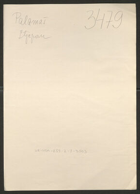 Palamaš, Stjepan, 19.8.1910. Policijski karton