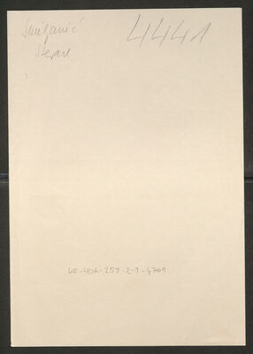 Smiljanić, Stevan, 27.12.1910. Policijski karton