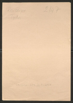 Karacijev, Teodor. Policijski karton