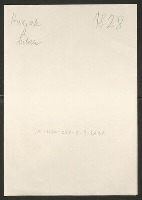 Huzjak, Milan, 1883. Policijski karton