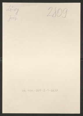 Löwy, Josip, 13.3.1873. Policijski karton