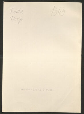 Furda, Florijan, 1911. Policijski karton