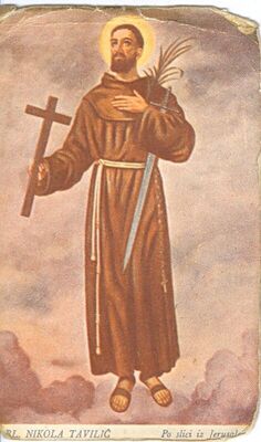 Bl. Nikola Tavilić po slici iz Jerusalema