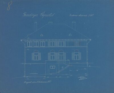 Vila Čepulić, južno pročelje