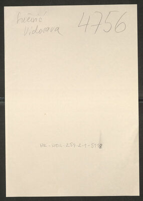 Sučević, Vidosava, 16.9.1900. Policijski karton