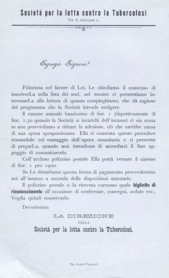 Societa per la lotta contro la Tubercolosi