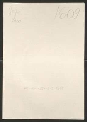 Grujić, Lazo, 1891. Policijski karton