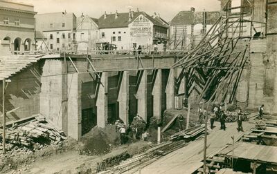 Zagreb (Dolac) - Izgradnja tržnice, sjeverozapadni ugao