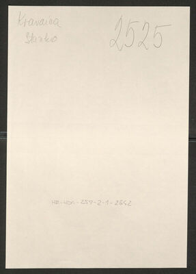 Kravaica, Stanko, 1899. Policijski karton