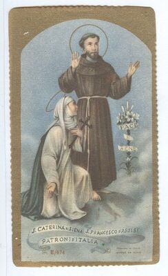 Sveta Katarina Sienska i Sveti Franjo Asiški, zaštitnici Italije