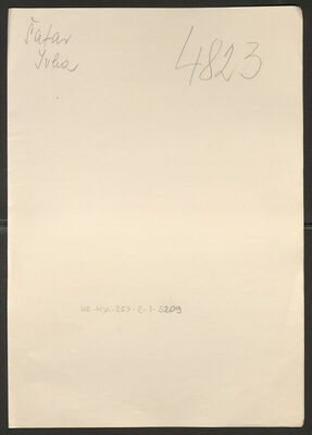 Šafar, Ivka, 4.2.1902. Policijski karton