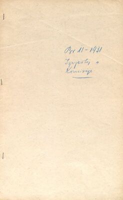 Izvještaj Gjure Szabe o radu Zemaljskog povjerenstva/Konservatorskog ureda