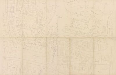 Kaptol i okolica regulacija, položajni nacrt/regulacija Dolca, Pod zidom, Bakačeve ulice