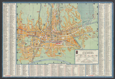 Najnoviji orijentacioni nacrt slobodnog i kraljevskog glavnog grada Zagreba