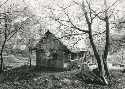 Brlog Ozaljski (Kamanje) - Tradicijska kuća, zabatno i dulje pročelje