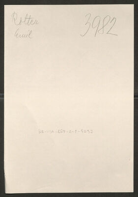 Rotter, Emil, 25.12.1902. Policijski karton