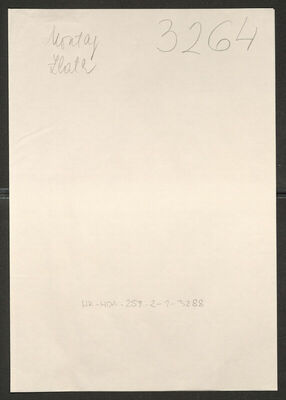 Montag, Zlata, 26.7.1912. Policijski karton