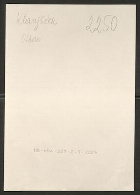 Klanjćek, Oskar, 21.11.1912. Policijski karton