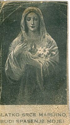 Uspomena na mladu misu mladomisnika isusovca Alojzija Hartlyja (1921. - 1990.)