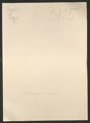 Pogačić, Franjo, 12.11.1891. Policijski karton