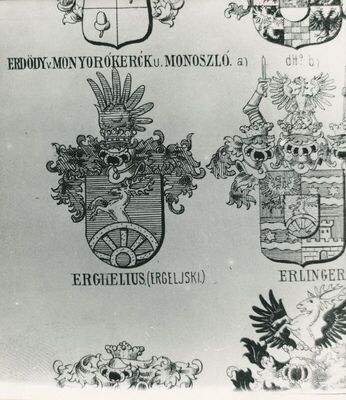 Klanjec - grbovi obitelji Erdody, grafički prikaz, heraldika