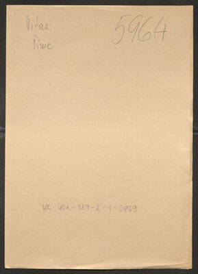 Vitas, Šime, 30.3.1921. Policijski karton